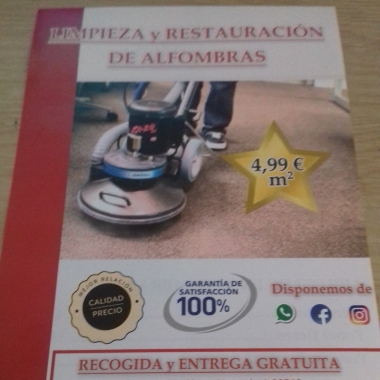 Limpieza alfombras 4,99m2