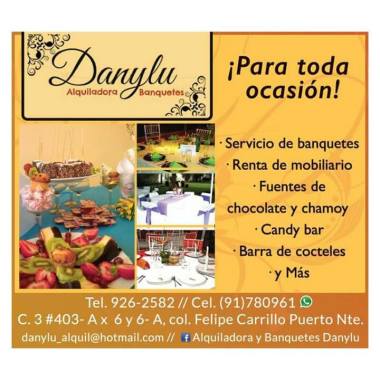 Alquiladora y banquetes danylu