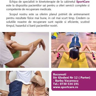 SPORTCARE SRL CLINICA DE RECUPERARE MEDICALA