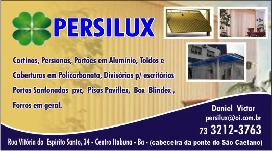 Persilux Comércio de Esquadrias de Alumínio