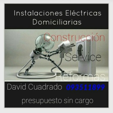 Instalaciones Eléctricas Domiciliarias y pinturas en general de casas y apartamentos