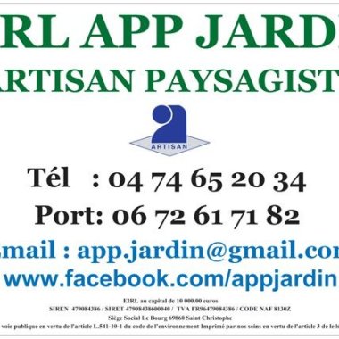 EIRL App jardin au capital de 10 000 euros
