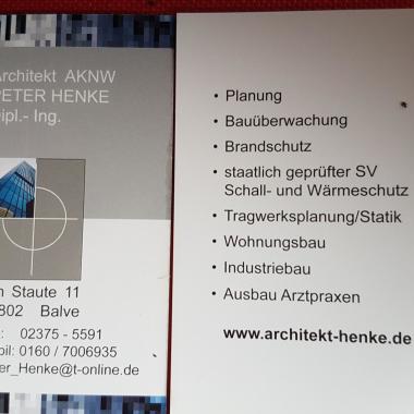 Henke, Peter Dipl.Ing. Architekt