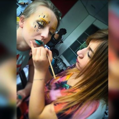 Make up artist Giovanna.