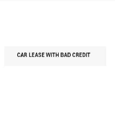 Car Lease With Bad Credit