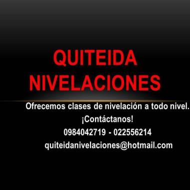QUITEIDA NIVELACIONES