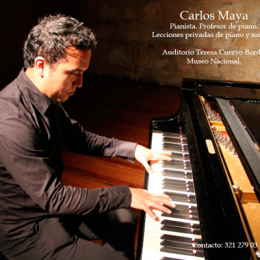 Carlos Maya profesor de piano.