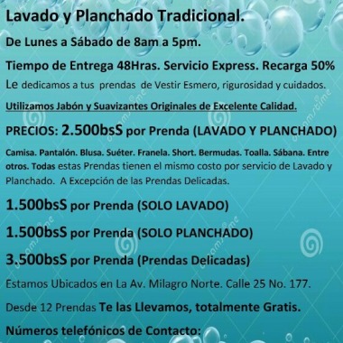 Lavandería y Planchado de Prendas de Vestir