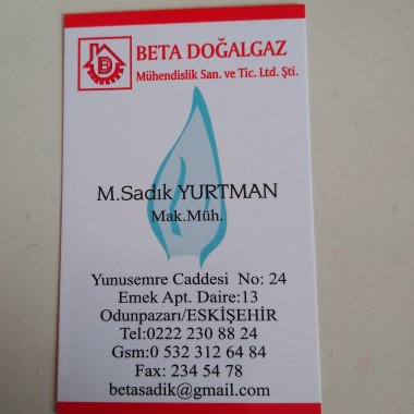 Beta Doğalgaz Müh. Ltd.Şti.