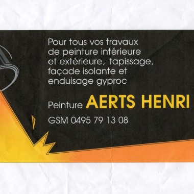 Entreprise de peinture Aerts Henri 
