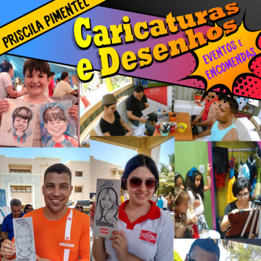 Caricaturas ao vivo: eventos e ações promocionais