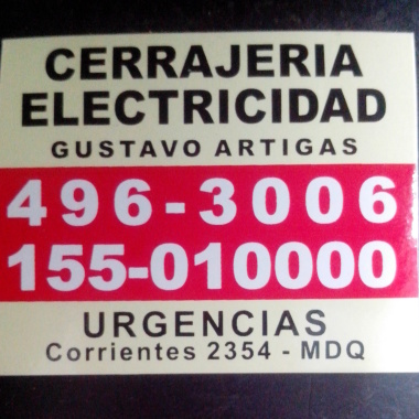A Artigas Gustavo - Cerrajeria - las 24 Hs