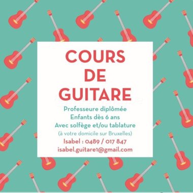Cours de guitare à votre domicile
