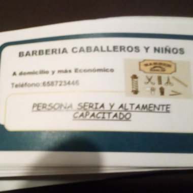 Servicio de barberia  de caballeros y niños