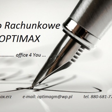 Biuro Rachunkowe  "Optimax"  Księgowa Małgorzata Szyszka- Gamracka