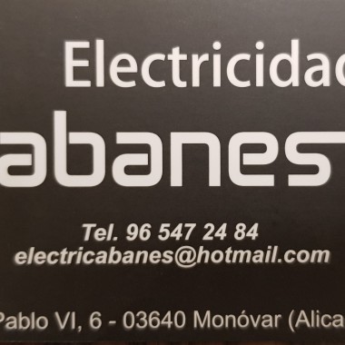 ELECTRICIDAD CABANES SL.