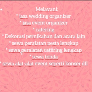 Pamela Event Solutions - wedding organizer & catering lampung