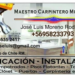 Jose Moreno, Venezolano, Carpintero de profecion