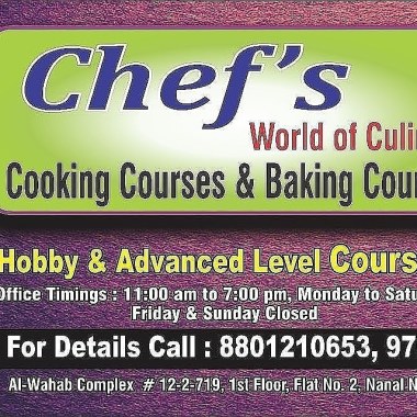 Chefs school of cookery