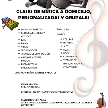 Licenciado en música  Universidad de A ntioquia