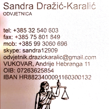 Odvjetnica Sandra Dražić Karalić