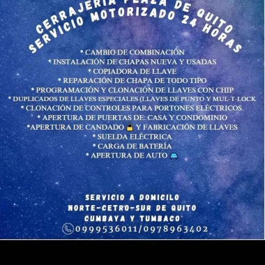 Cerrajeros plaza de Quito
