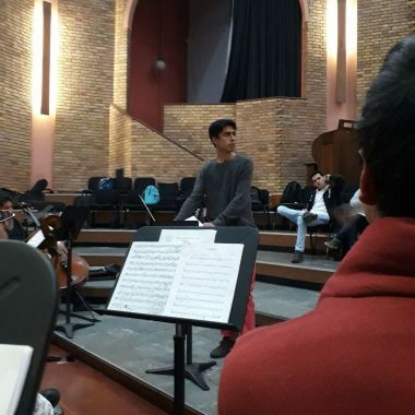 Sergio Andres Salcedo. Clases de violín