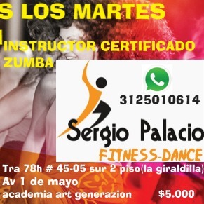 Instructor zumba sergio palacio 312501614