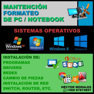 Formateo PC y Notebook Los Angeles