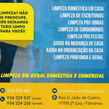 TUDO LIMPO