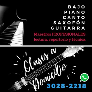Musica en vivo eventos, clases online o domicilio