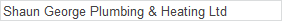Shaun George Plumbing & Heating Ltd