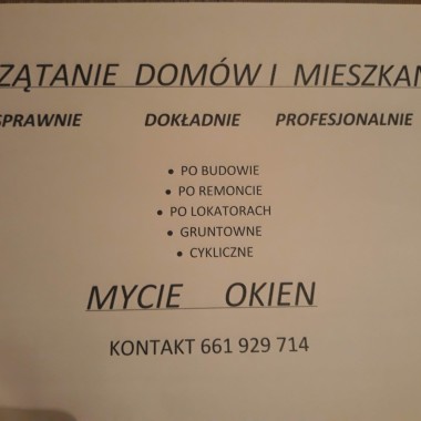 Usługi sprzątające