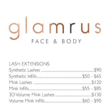 Glam R Us face & body