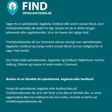 Find Opholdssteder