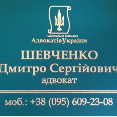 Адвокат Дмитро Шевченко