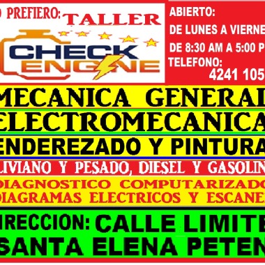 Taller check engine calle limite santa elena pete