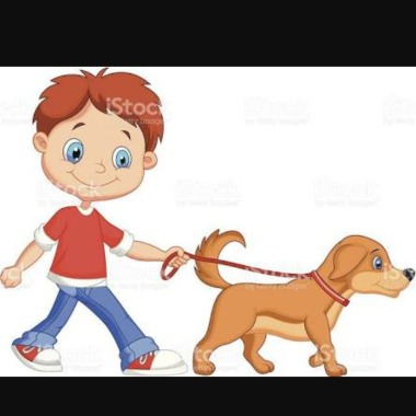 Happy dog (dog walker)