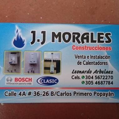 Calentadores Popayán jj Morales
