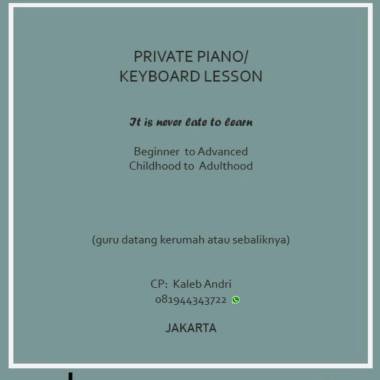 Kaleb Andri Private Keyboard/Piano Course