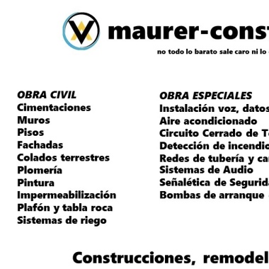 Maurer construcciones
