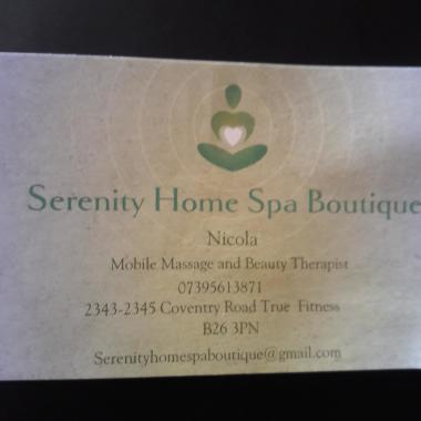 Serenity home spa boutique