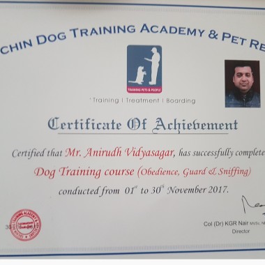 Anirudh dog trainer
