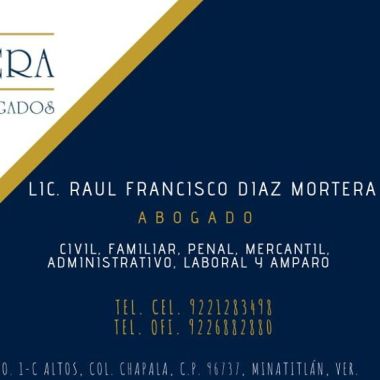 ABOGADO RAUL FRANCISCO DIAZ MORTERA