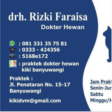 Praktek  dan petshop dokter hewan kiki