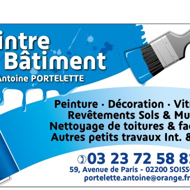 Antoine Portelette PEINTRE EN BATIMENT