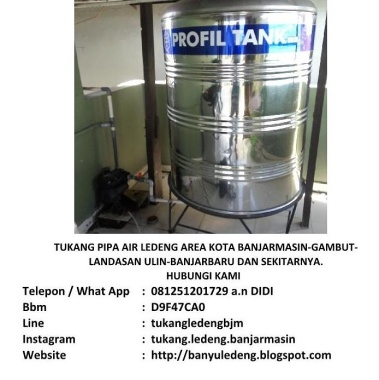 Tukang Pipa Ledeng Area Banjarmasin-Banjarbaru