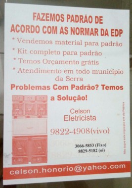 CELSON INSTALAÇÃO E MANUTENÇÃO ELETRICA