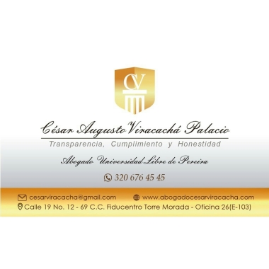 Abogado César Viracachá Palacio