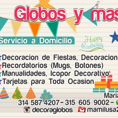 GLOBOS Y MAS